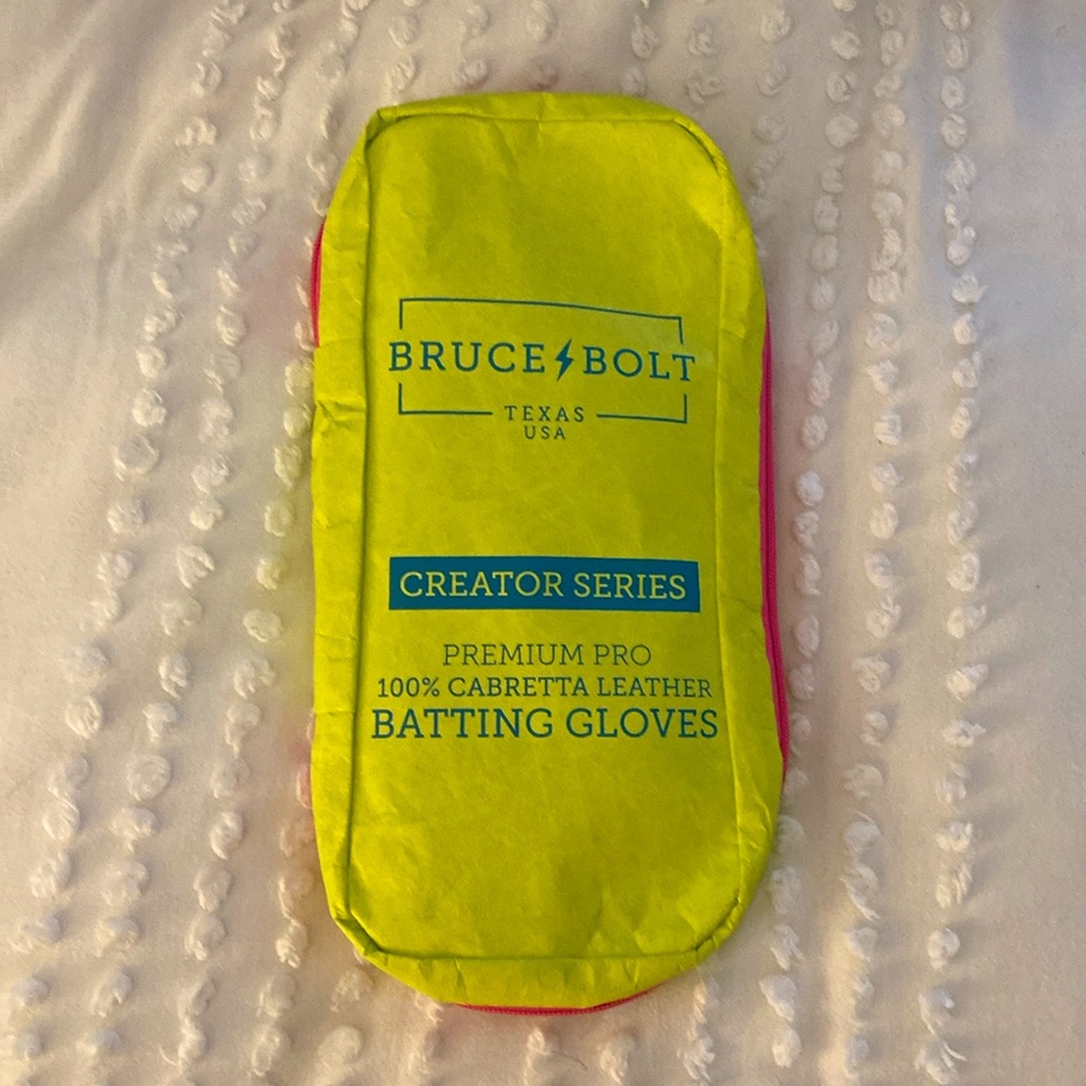 Bruce bolt batting gloves NWOT